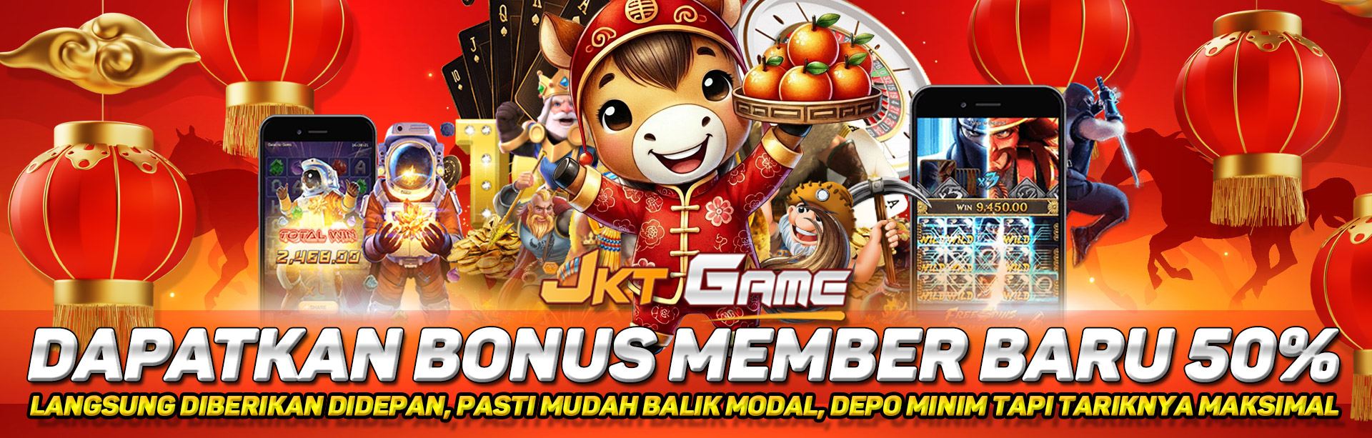BONUS MEMBER BARU 50%